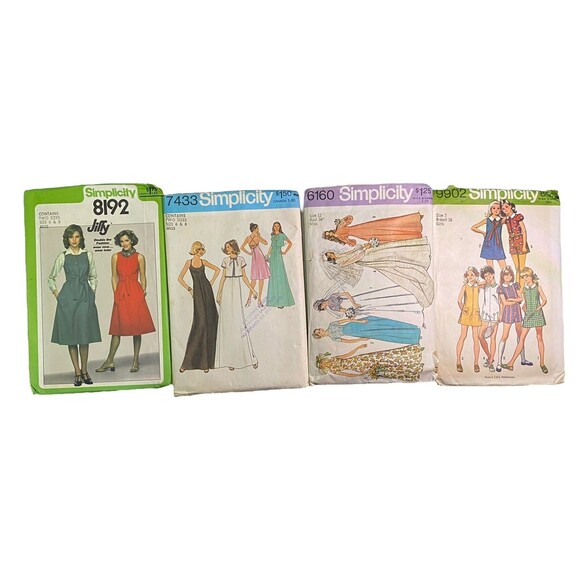 Simplicity Sewing Patterns Lot Of 12 Various Cut & Uncut Vintage Children/Misses - Picture 5 of 6